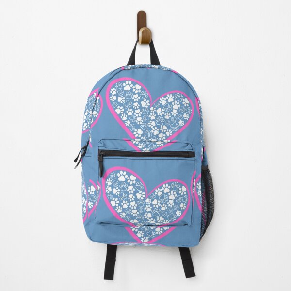 Item preview, Pink Heart full of white paw prints designed and sold by Doodles Down South.