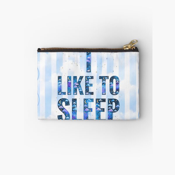 Item preview, Whimsical starry sky, titled "I like to sleep", with decorative wavy frame. designed and sold by VibranPalette.