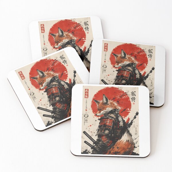 Item preview, Kitsune Samurai Fox Japanese designed and sold by DCdigitalgrowth.