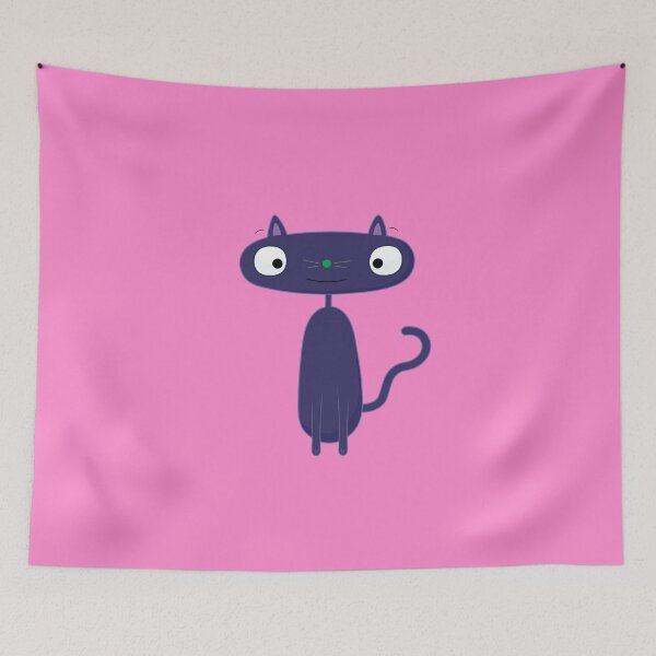 Item preview, Cartoon cat with rectangular head designed and sold by brillant-art.