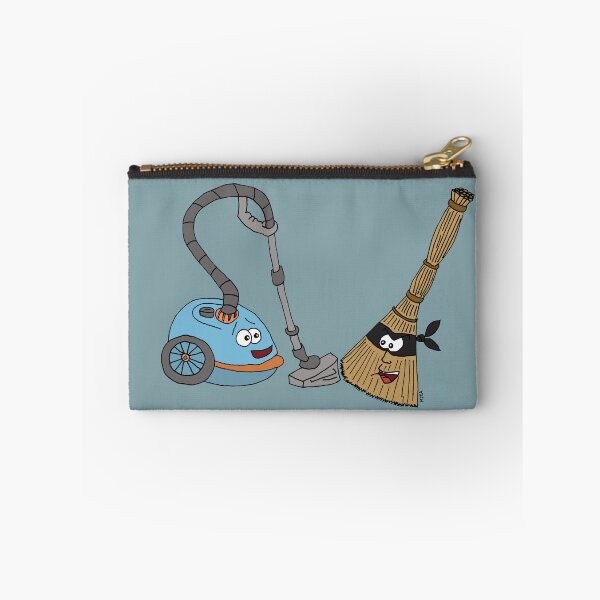 Item preview, Sweep Dreams – Ninja Broom vs Vacuum Surreal Illustration designed and sold by MyxaART.
