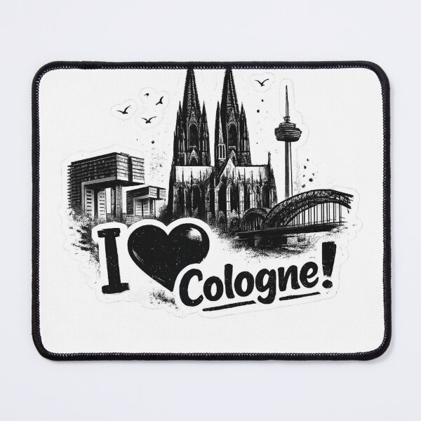 Item preview, I love Cologne skyline designed and sold by Stickimaison.