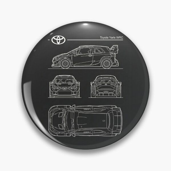 Item preview, Toyota Yaris WRC Blueprint Modern Rally Car Technical Outline designed and sold by Motorline44.