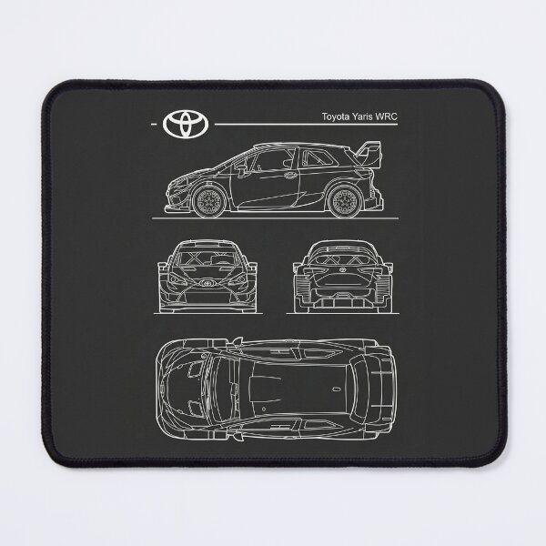 Item preview, Toyota Yaris WRC Blueprint Modern Rally Car Technical Outline designed and sold by Motorline44.