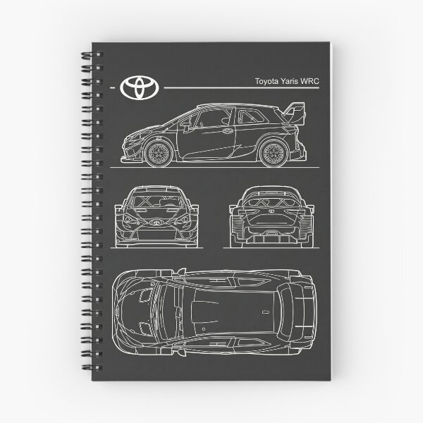 Item preview, Toyota Yaris WRC Blueprint Modern Rally Car Technical Outline designed and sold by Motorline44.