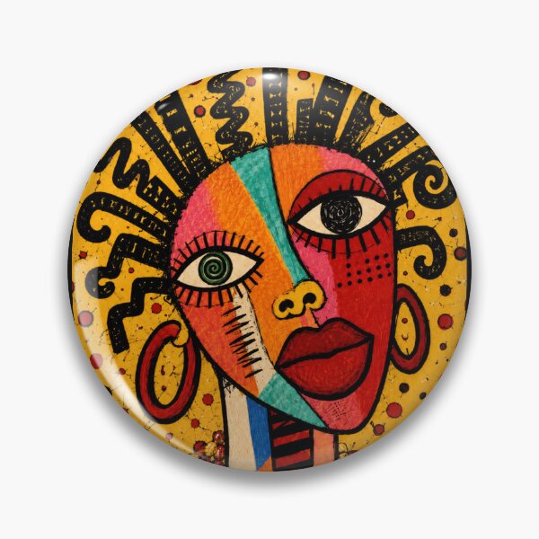 Item preview, Afro-Cuban Cubist Pop Art Portrait designed and sold by ZunZunArt.