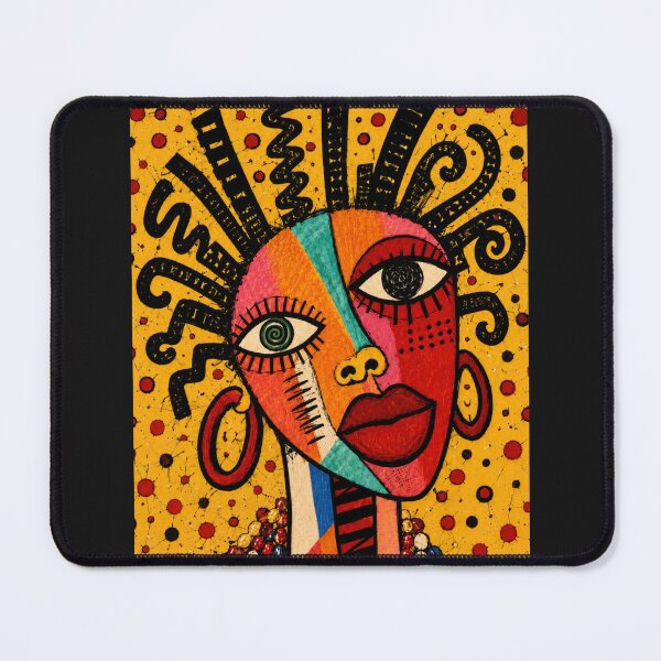 Item preview, Afro-Cuban Cubist Pop Art Portrait designed and sold by ZunZunArt.