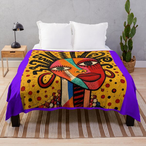 Item preview, Afro-Cuban Cubist Pop Art Portrait designed and sold by ZunZunArt.