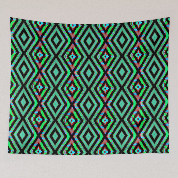 Item preview, Abstract Pattern "A colorful curtain 9" designed and sold by Gluecknika.