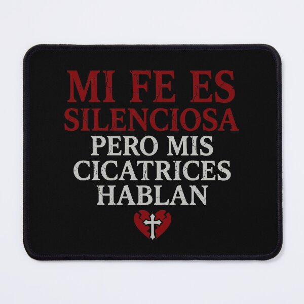 Item preview, My Faith Is Silent But My Scars Speak (Spanish Christian T-Shirt) | Bold Faith Testimony Gift designed and sold by EvolusionPro.