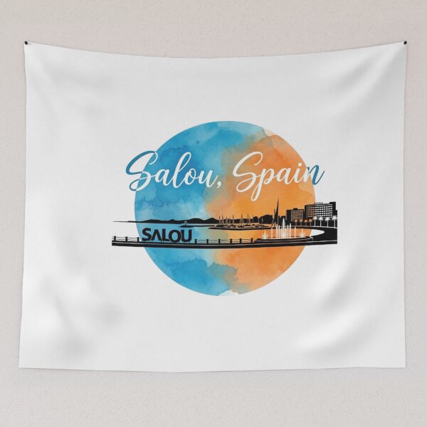 Item preview,  Salou spain Tarragona Retro Rainbow designed and sold by Georain.