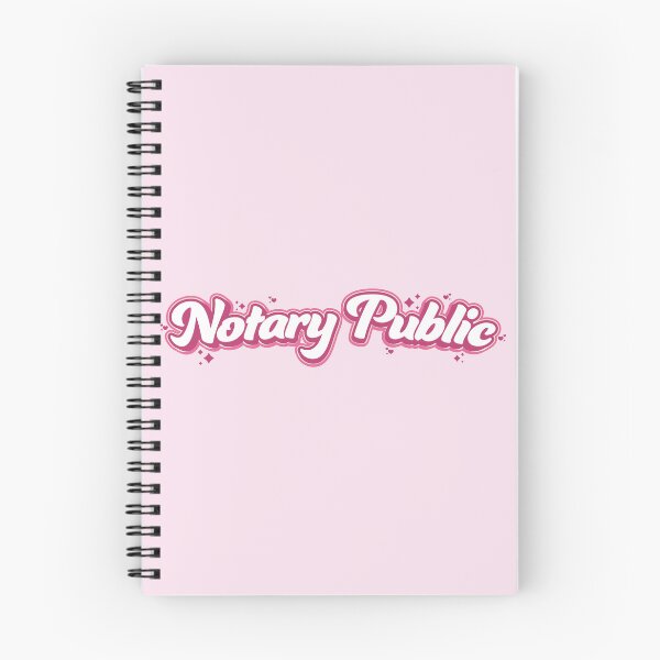 Item preview, Cute Pink Notary Public Design designed and sold by NotaryLife.