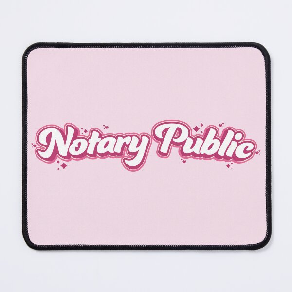 Item preview, Cute Pink Notary Public Design designed and sold by NotaryLife.
