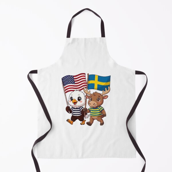 Item preview, The American eagle and its friend, the Swedish elk designed and sold by SE213.