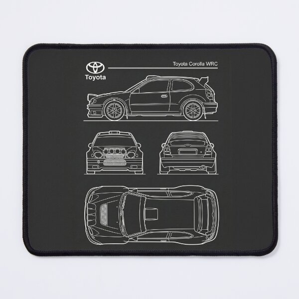 Item preview, oyota Corolla WRC Blueprint Classic 90s Rally Car Technical Outline designed and sold by Motorline44.
