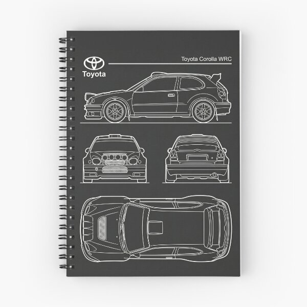 Item preview, oyota Corolla WRC Blueprint Classic 90s Rally Car Technical Outline designed and sold by Motorline44.