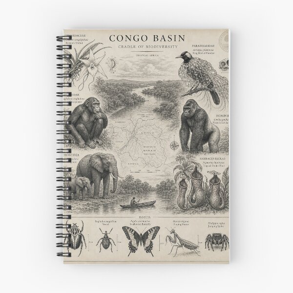 Item preview, Congo Naturalis — Naturalist Ink Study of the Congo Basin designed and sold by Jandedan.
