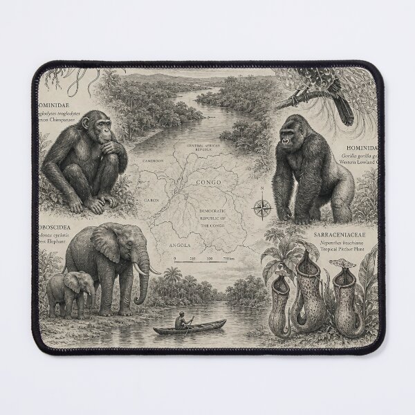 Item preview, Congo Naturalis — Naturalist Ink Study of the Congo Basin designed and sold by Jandedan.