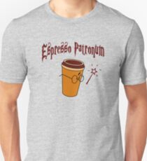 ESPRESSO PATRONUM WIZARD'S COFFEE Slim Fit T-Shirt