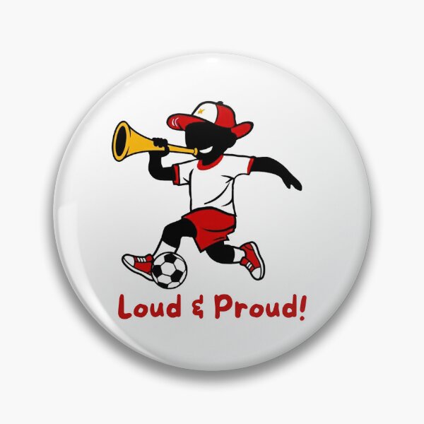 Item preview, Loud And Proud Cartoon Soccer Fan Mascot designed and sold by PMTaurus.
