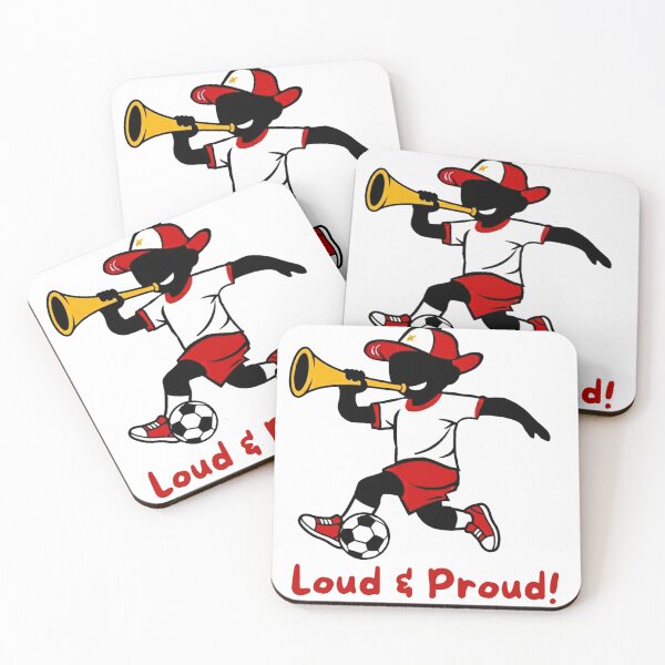 Item preview, Loud And Proud Cartoon Soccer Fan Mascot designed and sold by PMTaurus.