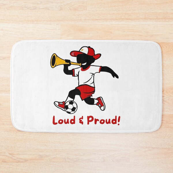 Item preview, Loud And Proud Cartoon Soccer Fan Mascot designed and sold by PMTaurus.