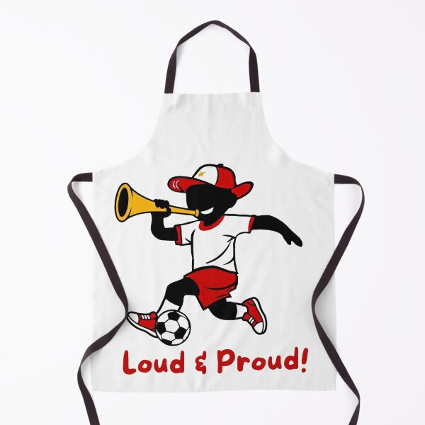 Item preview, Loud And Proud Cartoon Soccer Fan Mascot designed and sold by PMTaurus.