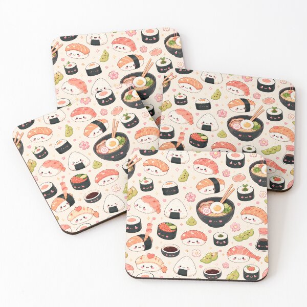 Item preview, Kawaii Food Pattern | Cute Japanese Food Aesthetic designed and sold by Aramdesing.