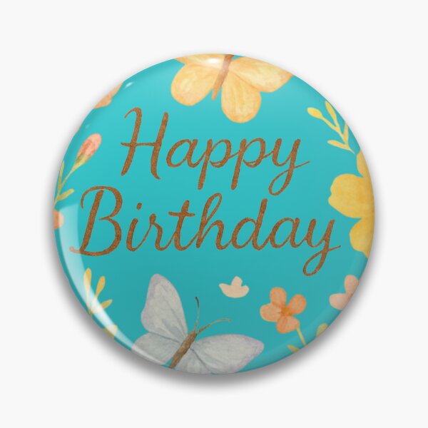 Item preview, Happy Birthday Watercolor Butterfly Floral Design designed and sold by Innova_Creations.