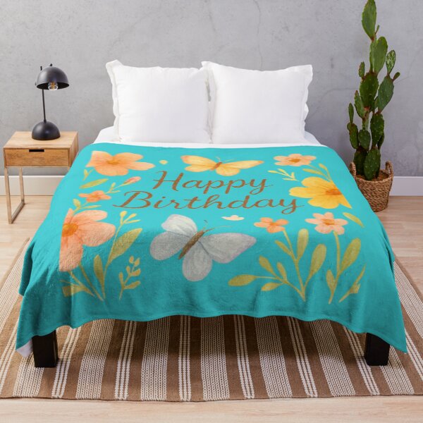 Item preview, Happy Birthday Watercolor Butterfly Floral Design designed and sold by Innova_Creations.