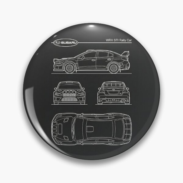 Item preview, Subaru WRX STI Rally Car Blueprint JDM Race Car Technical Outline designed and sold by Motorline44.