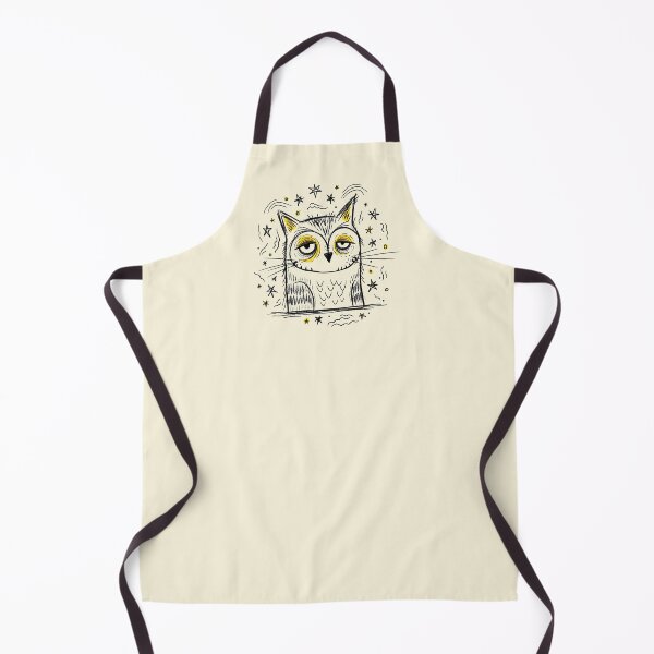 Item preview, Funny Tired Owl Doodle Illustration with Sarcastic Vibe designed and sold by SholoStudio.