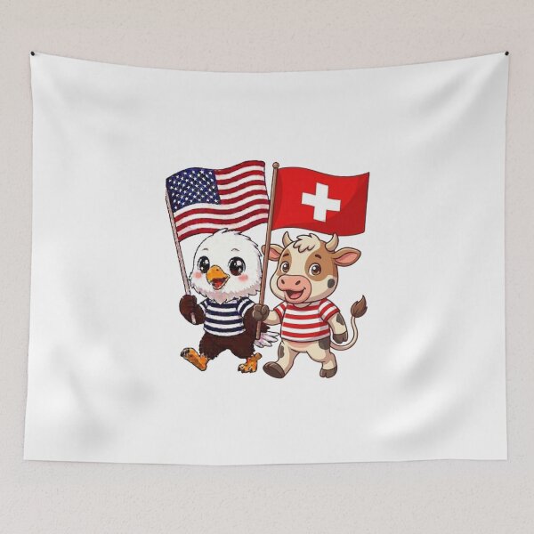 Item preview, The American eagle and its friend, the Swiss calf designed and sold by SE213.