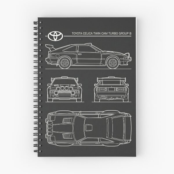 Item preview, Toyota Celica Twin Cam Turbo Group B Blueprint Classic Rally Car Outline designed and sold by Motorline44.
