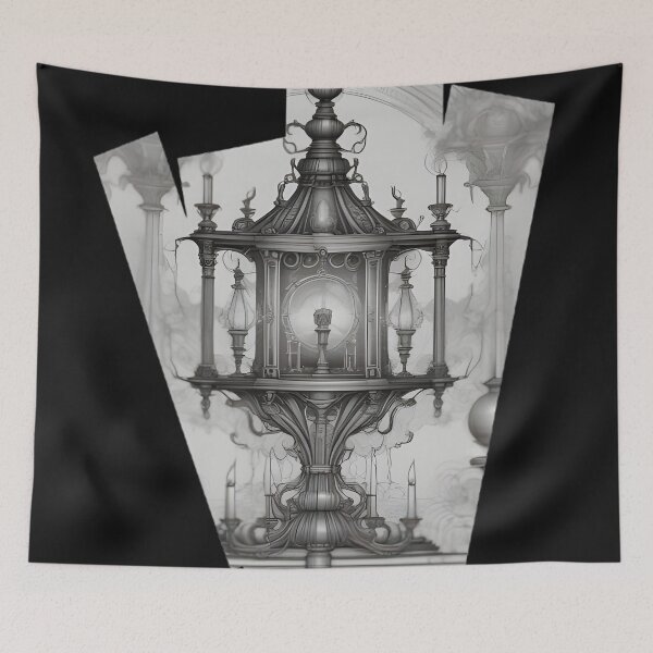 Item preview, Gothic Steampunk Altar Engraving - Victorian Alchemist Reliquary Art designed and sold by DarkOriginArts.