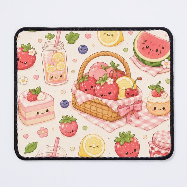 Item preview, Kawaii Fruit Seamless Pattern | Cute Summer Food Aesthetic designed and sold by Aramdesing.