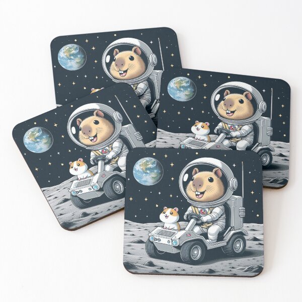 Item preview, Astronaut Hamster – Funny Space Adventure Animal Design designed and sold by Dogandesighn.
