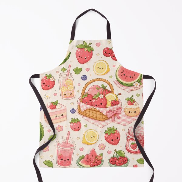 Item preview, Kawaii Fruit Seamless Pattern | Cute Summer Food Aesthetic designed and sold by Aramdesing.