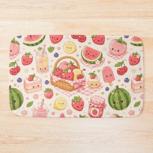 Item preview, Kawaii Fruit Seamless Pattern | Cute Summer Food Aesthetic designed and sold by Aramdesing.