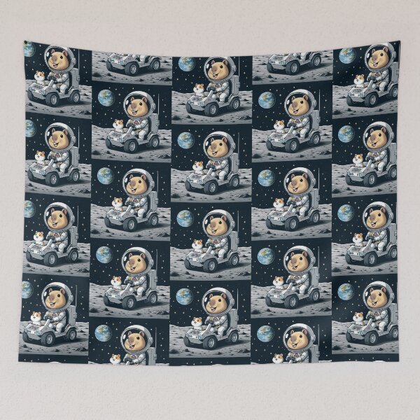 Item preview, Astronaut Hamster – Funny Space Adventure Animal Design designed and sold by Dogandesighn.