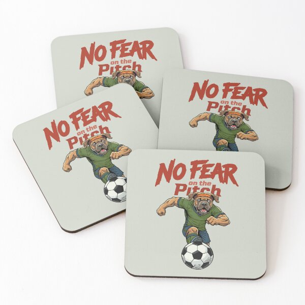 Item preview, No Fear on the Pitch – Fearless Soccer Dog designed and sold by CARPIO Creations.