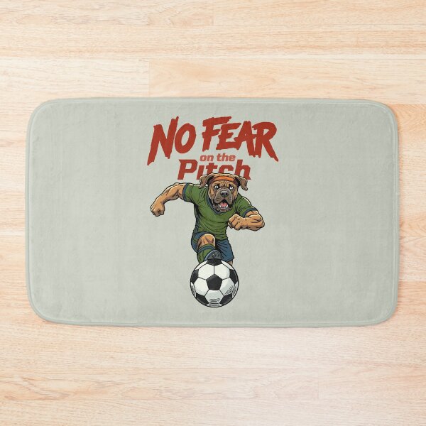 Item preview, No Fear on the Pitch – Fearless Soccer Dog designed and sold by CARPIO Creations.