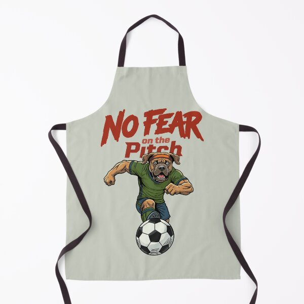 Item preview, No Fear on the Pitch – Fearless Soccer Dog designed and sold by CARPIO Creations.