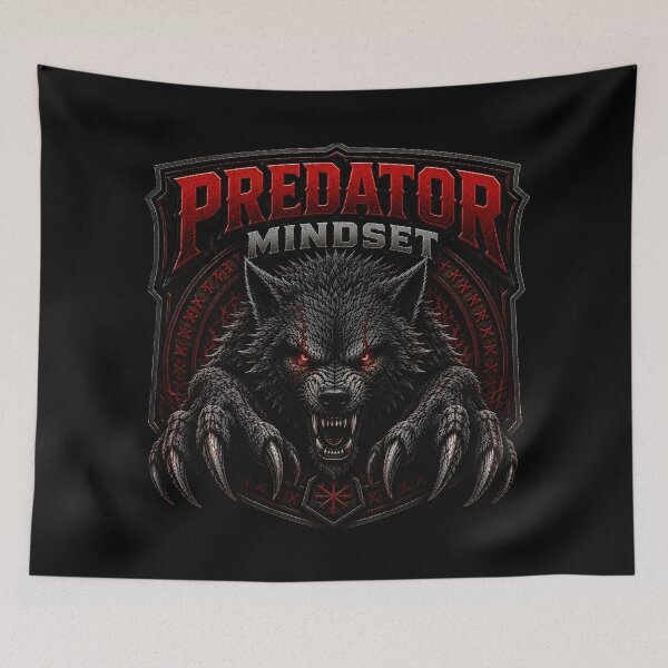 Item preview, Predator Mindset Wolf Viking T-Shirt | Nordic Beast Mode Gothic Warrior Design designed and sold by R3X .
