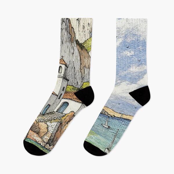 Item preview, Village by the seaside designed and sold by sid1802.