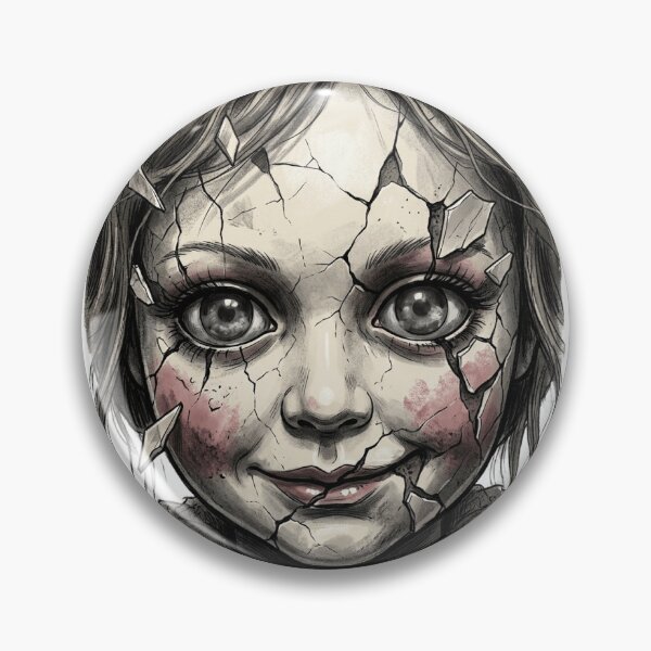 Item preview, Sinister Porcelain Doll T-Shirt | Creepy Horror Doll Graphic Tee designed and sold by DmaarGroup.
