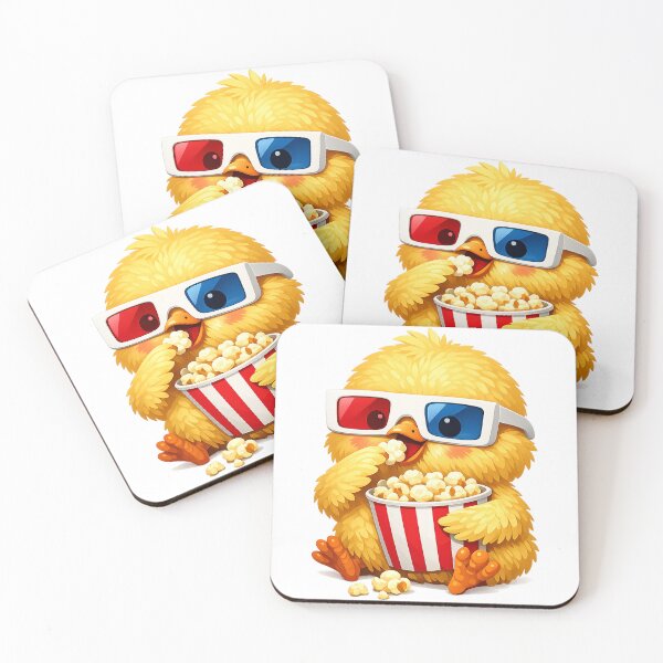 Item preview, Chicken eats popcorn designed and sold by -ADRIAV-.