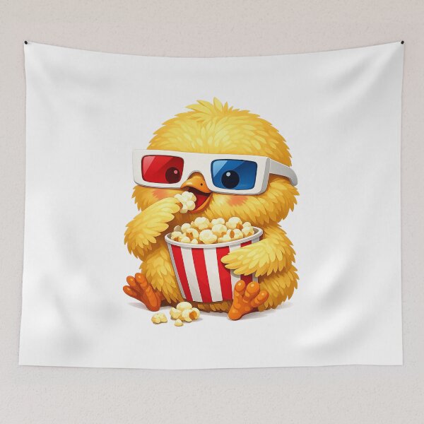 Item preview, Chicken eats popcorn designed and sold by -ADRIAV-.
