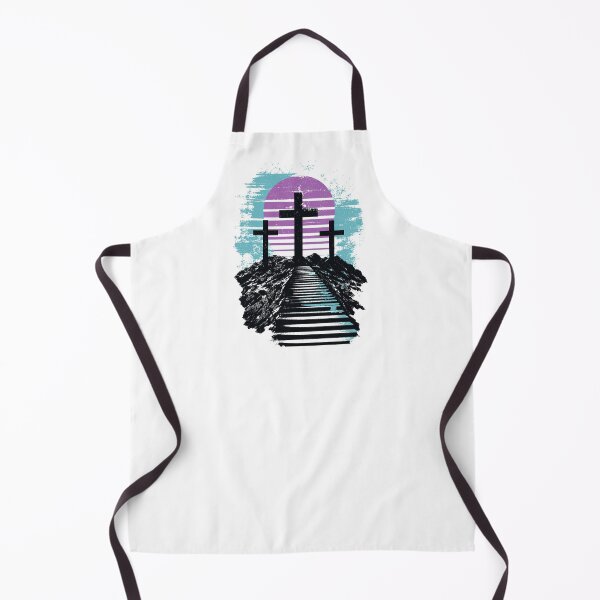 Item preview, Hill of Calvary Golgotha Jesus Christ the way 3 Christian Crosses grunge eroded streetwear designed and sold by bard-art.