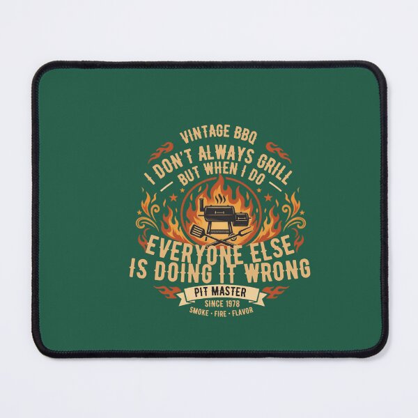 Item preview, Vintage BBQ Pit Master I Don't Always Grill Humor Design designed and sold by laughingshirts.